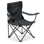 Branded Folding Outdoor Chair in Black