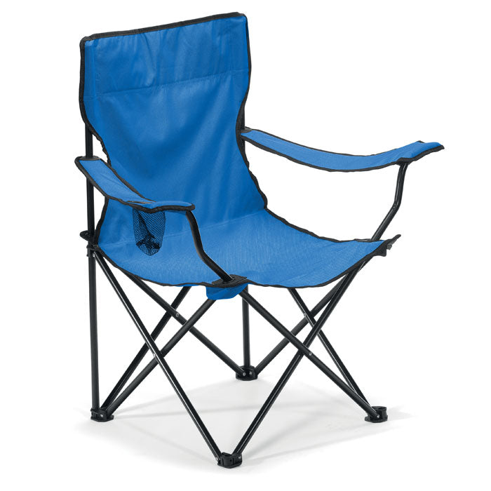 Branded Folding Outdoor Chair in Blue