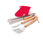 Branded BBQ Apron with Tools and Glove without branding