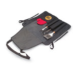 Branded BBQ Apron with Tools and Glove