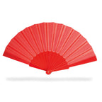 Branded Plastic Hand Fan in Red