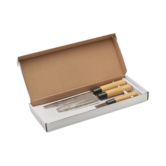 Branded Japanese Style Knife Set in Gift Box