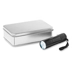 Branded 9 LED Torch in Tin Box without branding