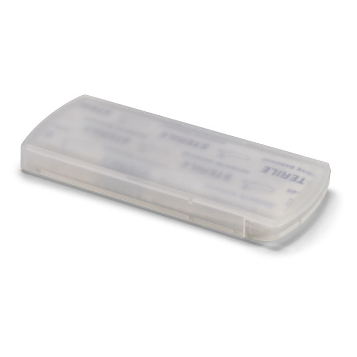 Branded Container with 5 Plasters in White