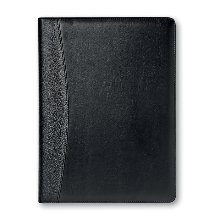Branded A4 Faux Leather Portfolio with Calculator and Pen without branding