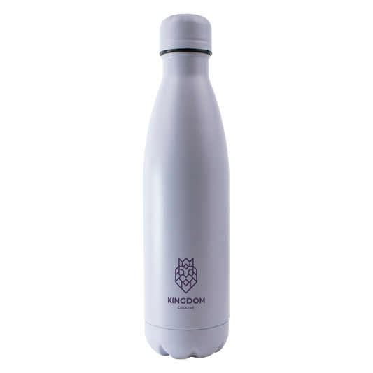 Branded Engraved or Printed Thermal Water Bottle - Lavender