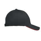 Branded 6 Panel Brushed Cotton Baseball Cap 260gsm without branding