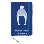 Branded A6 Hard PU Cover Notebook in Blue