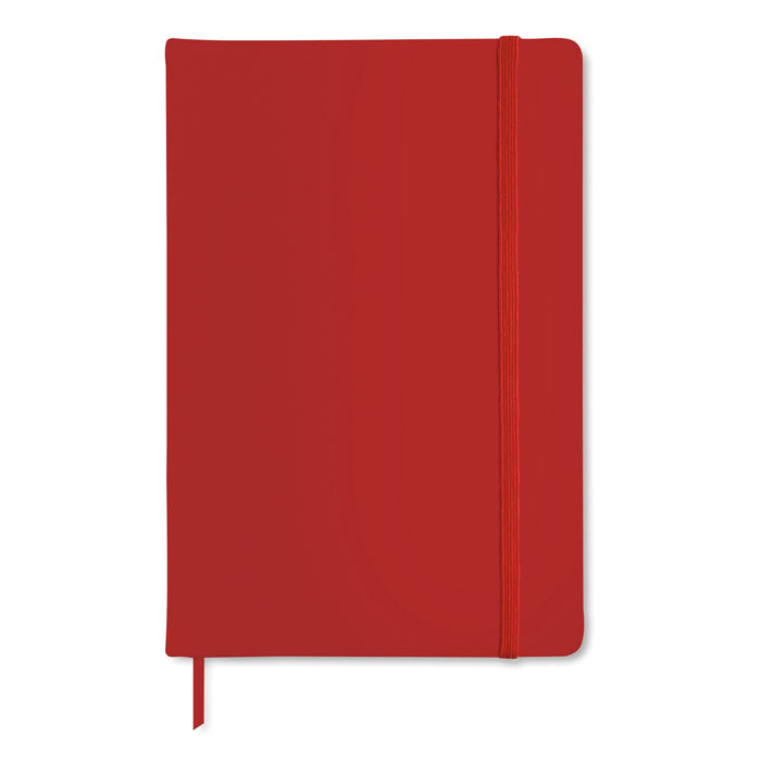 Branded A6 Hard PU Cover Notebook in Red