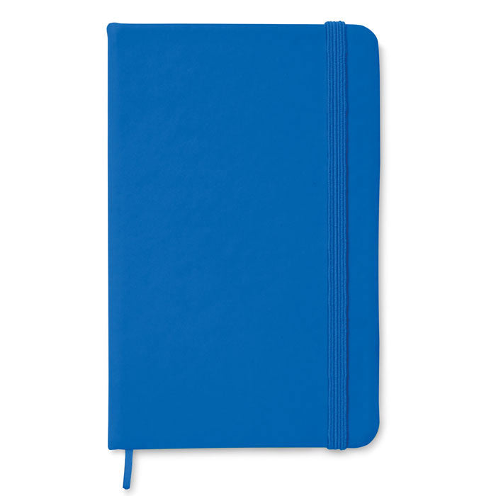 Branded A6 Hard PU Cover Notebook in Blue