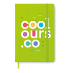 Branded A6 Hard PU Cover Notebook in Green