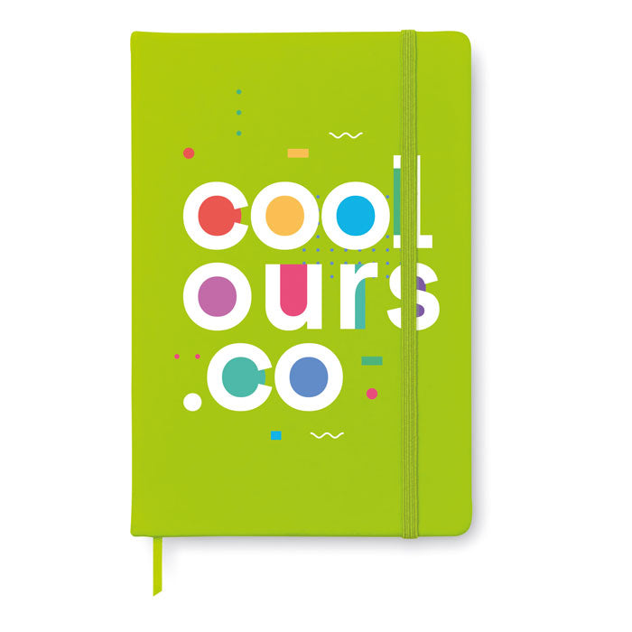 Branded A6 Hard PU Cover Notebook in Green