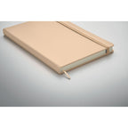 Branded A5 Hard PU Cover Notebook in use