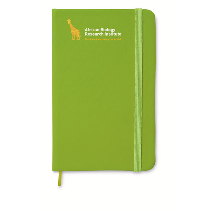 Branded A5 Hard PU Cover Notebook in Green