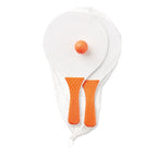 Branded Small Beach Tennis Set in Orange