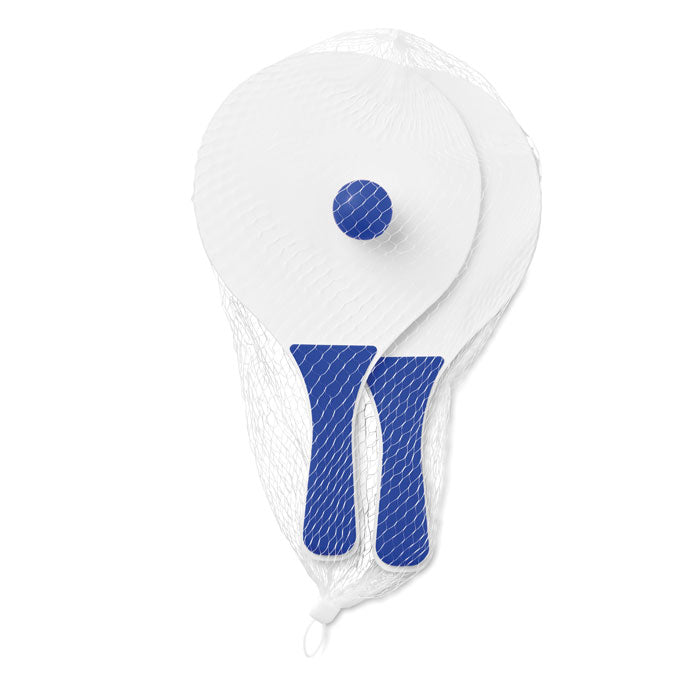 Branded Small Beach Tennis Set in Blue
