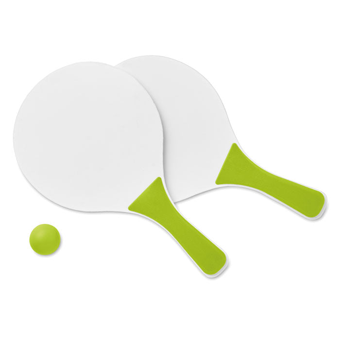 Branded Small Beach Tennis Set without branding