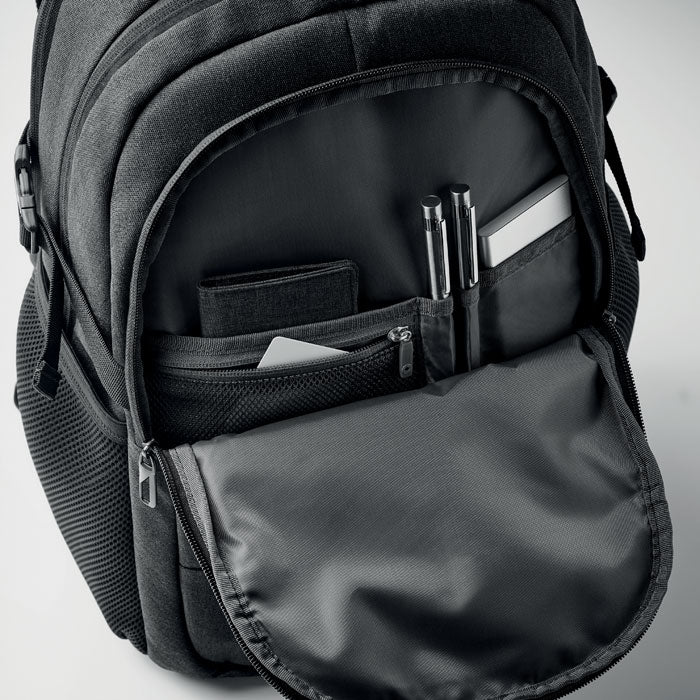 Branded 600D RPET Laptop Backpack without branding