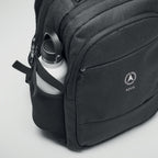 Branded 600D RPET Laptop Backpack in use