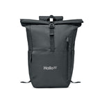 Branded 300D RPET Rolltop Backpack