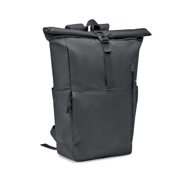 Branded 300D RPET Rolltop Backpack without branding