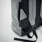 Branded Reflective Rolltop Backpack without branding