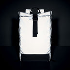 Branded Reflective Rolltop Backpack without branding