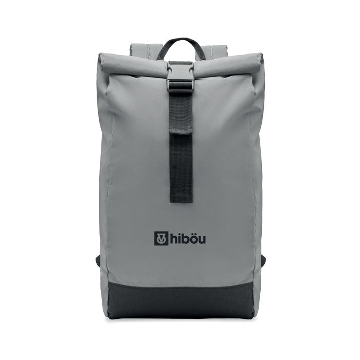 Branded Reflective Rolltop Backpack