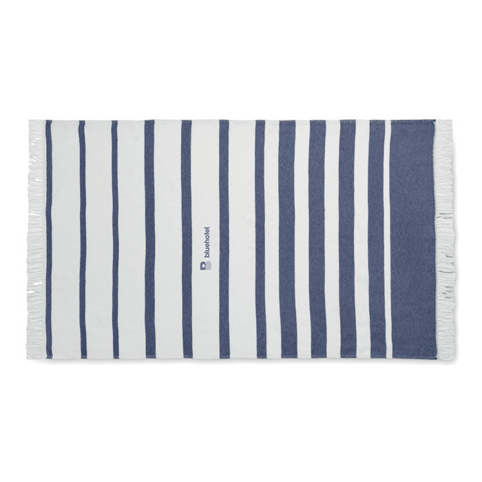 Branded SEAQUAL Hammam Towel 100 x 170cm in Blue