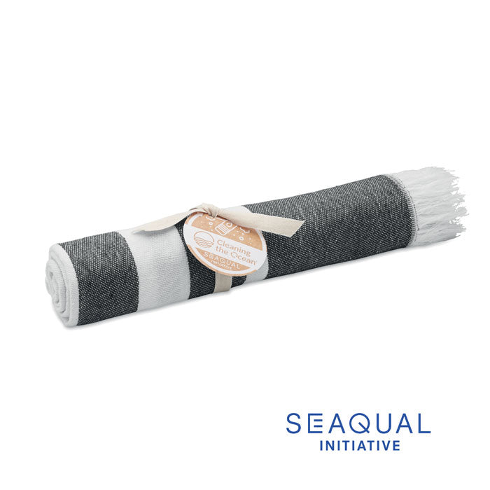 Branded SEAQUAL Hammam Towel 100 x 170cm in Grey