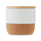 Branded Fresh Linen Candle in Stoneware Jar with Cork Base without branding