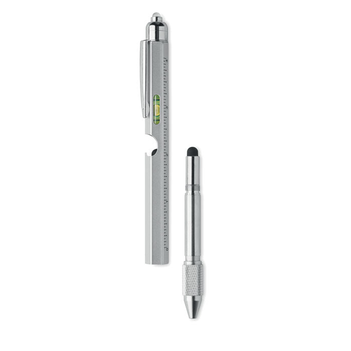Branded Spirit Level Pen with Ruler and LED without branding