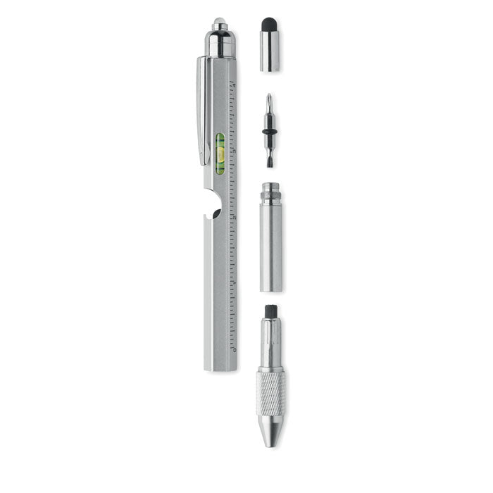Branded Spirit Level Pen with Ruler and LED