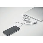 Branded 2 in 1 Long Aluminium Charging Cable without branding