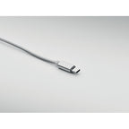 Branded 2 in 1 Long Aluminium Charging Cable in use