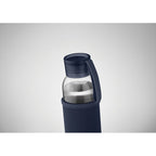 Branded Recycled Glass Bottle with Neoprene Pouch without branding