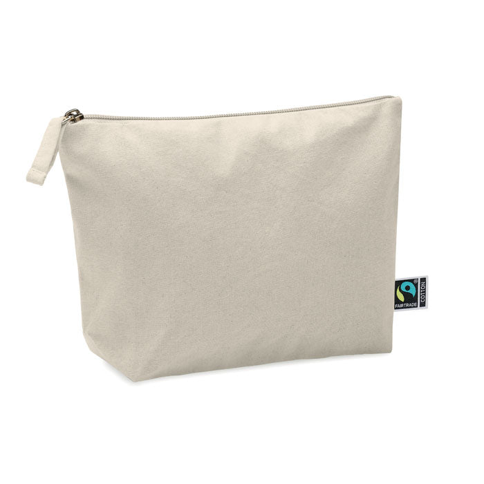 Branded Fairtrade Cotton Cosmetic Bag
