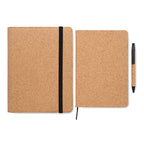 Branded A5 Cork Portfolio with Pen without branding