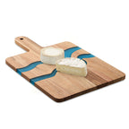 Branded Acacia Wood Serving Board with Resin Detail without branding