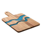 Branded Acacia Wood Serving Board with Resin Detail