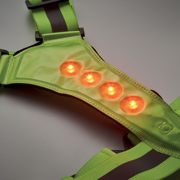 Branded Reflective Body Belt with LED without branding