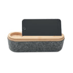 Branded Felt and Bamboo Pencil Case