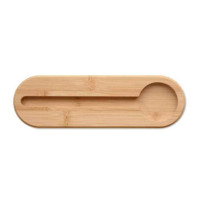 Branded Felt and Bamboo Pencil Case