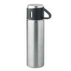 Branded vacuum flask with cup lid