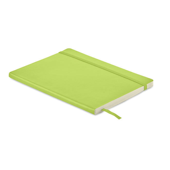 Branded A5 Recycled PU Notebook with Inner Pocket in Green