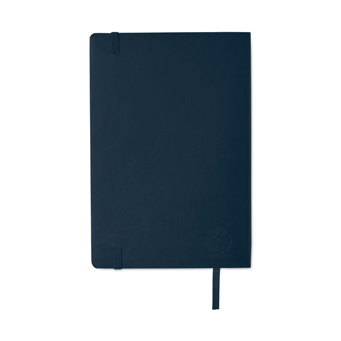 Branded A5 Recycled PU Notebook with Inner Pocket without branding