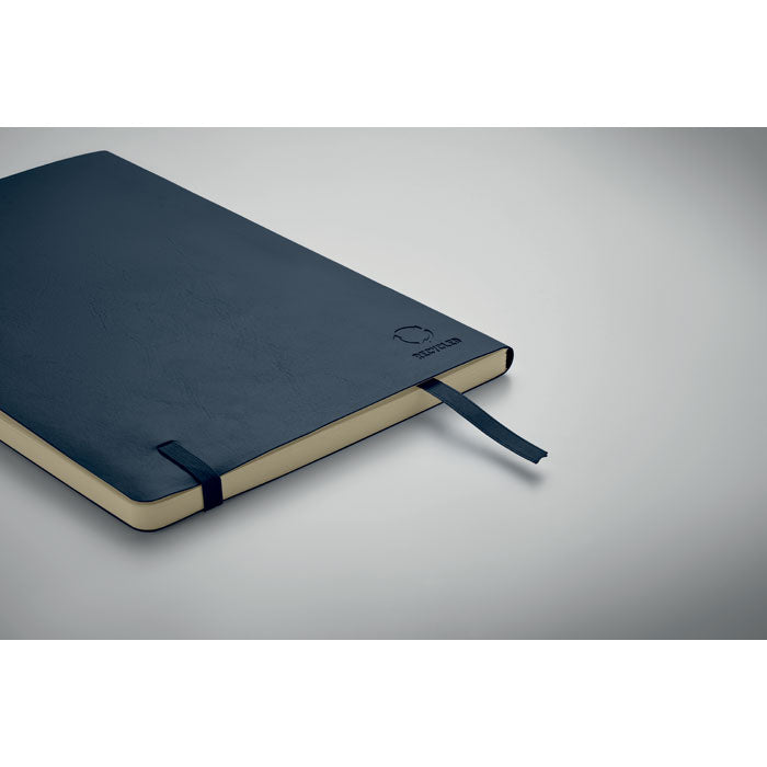 Branded A5 Recycled PU Notebook with Inner Pocket without branding