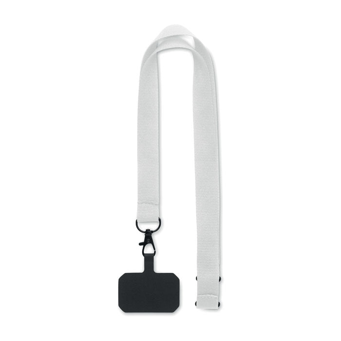 Phone Holder Lanyard in White