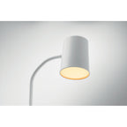 Branded Wireless Phone Charging Office Lamp with Speaker in use