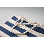 Branded Cotton Beach Bag in use